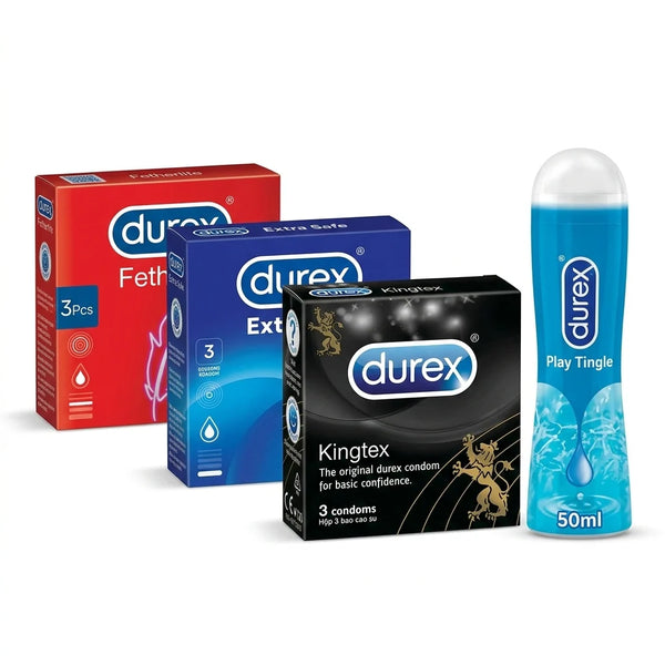 Play tingle lubricant +kingtx +extra safe+fatherlite 3 Pcs | Private Zone