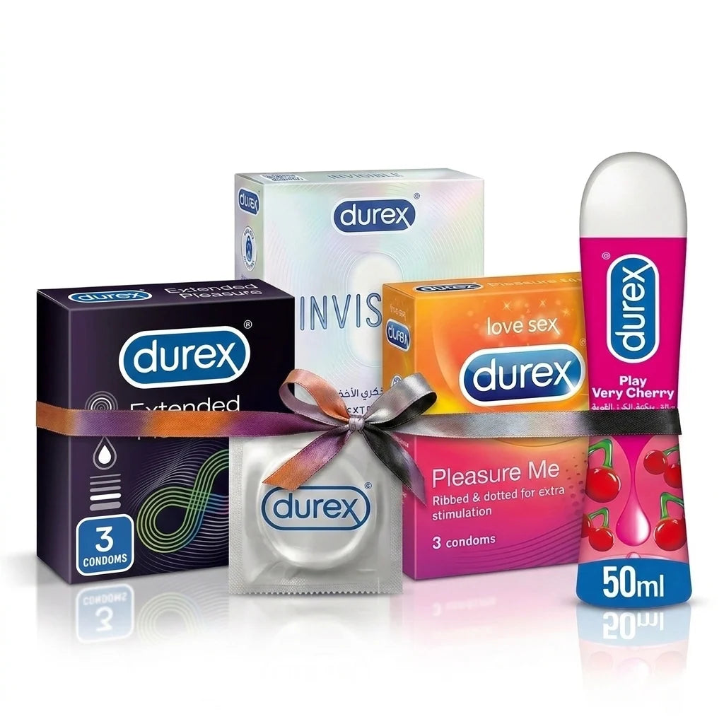 Durex extended pleasure +invisible+pleasure me+strawberry lubricant | Private Zone
